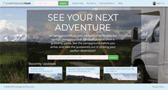 Desktop Screenshot of campgroundtour.com